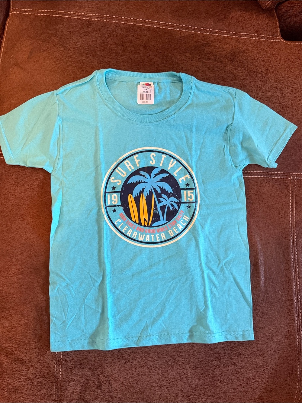 NWTLight Blue Surf Style Graphic Tee